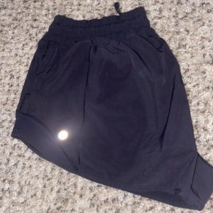 Black Lululemon Hottie Hot shorts